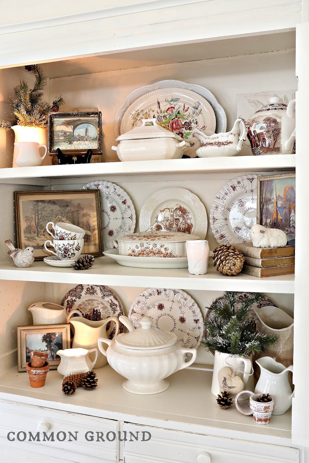 common ground : January Cupboard in Candlelight