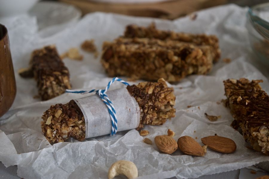 barritas-de-cereales-y-frutos-secos-saludables-sin-azúcar