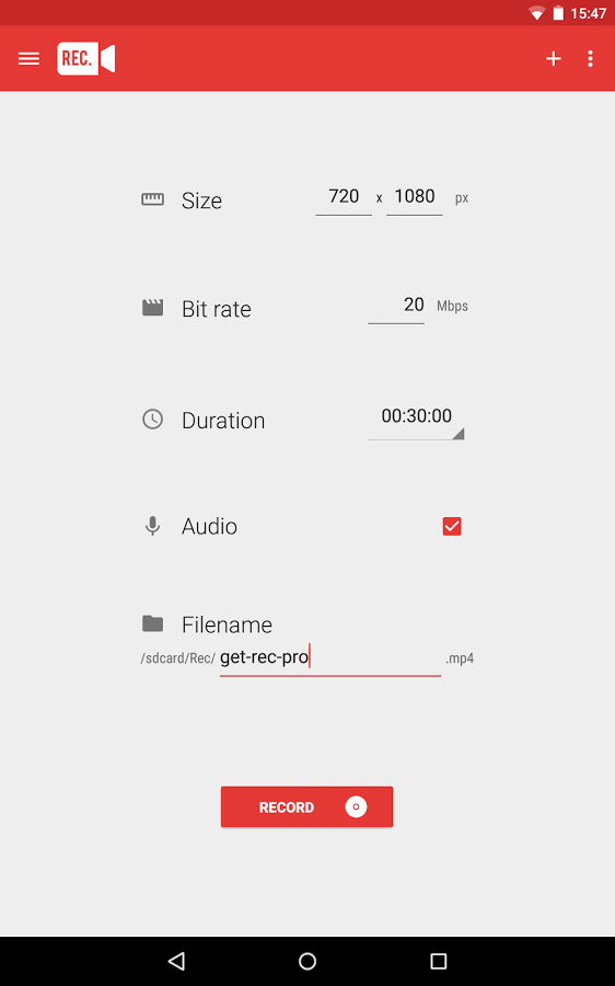 Скачать rec screen recorder pro на андроид