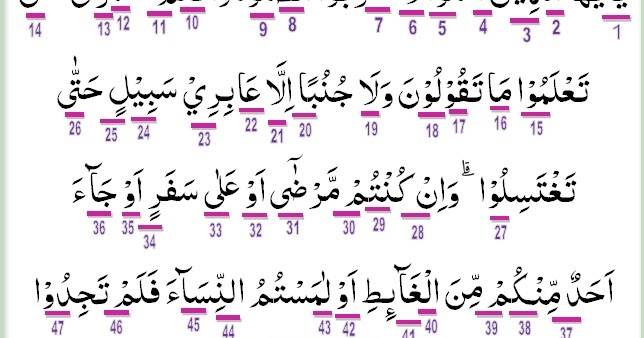 Hukum Tajwid Al Quran Surat An Nisa Ayat 43 Lengkap Dengan Penjelasannya Hukum Tajwid Al Quran Surat An Nisa Ayat 43 Lengkap Dengan Penjelasannya