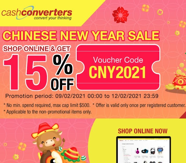 Cash Converter Online CNY Sales 15 Off With Voucher Code All