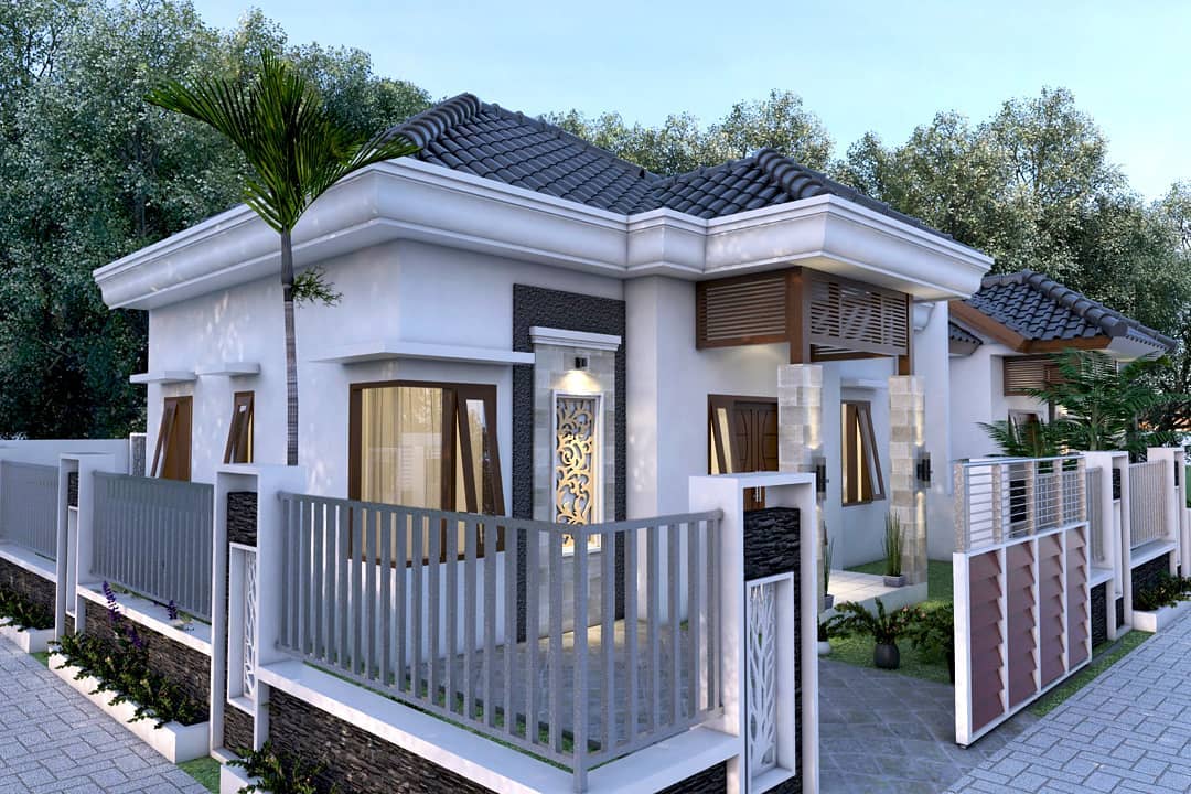 Desain Rumah Pojok