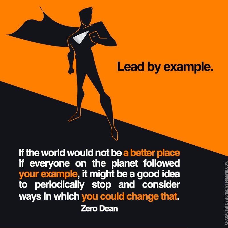 Lead By Example Poster Birthday Letter