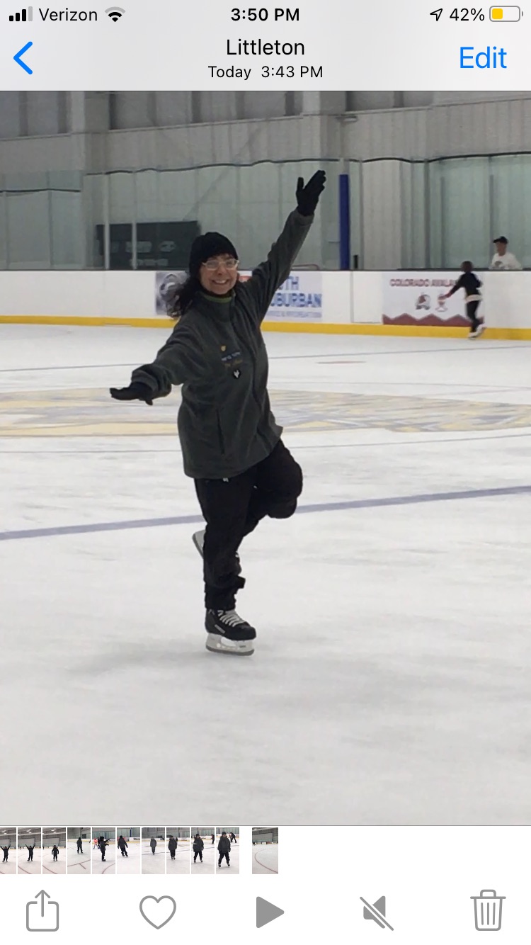 The Ice Skating Blades Continue to Turn Back on ice after broken ankle