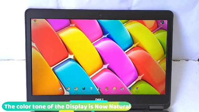 Now your displays color tone is natural how to adjust brightness contrast and saturation