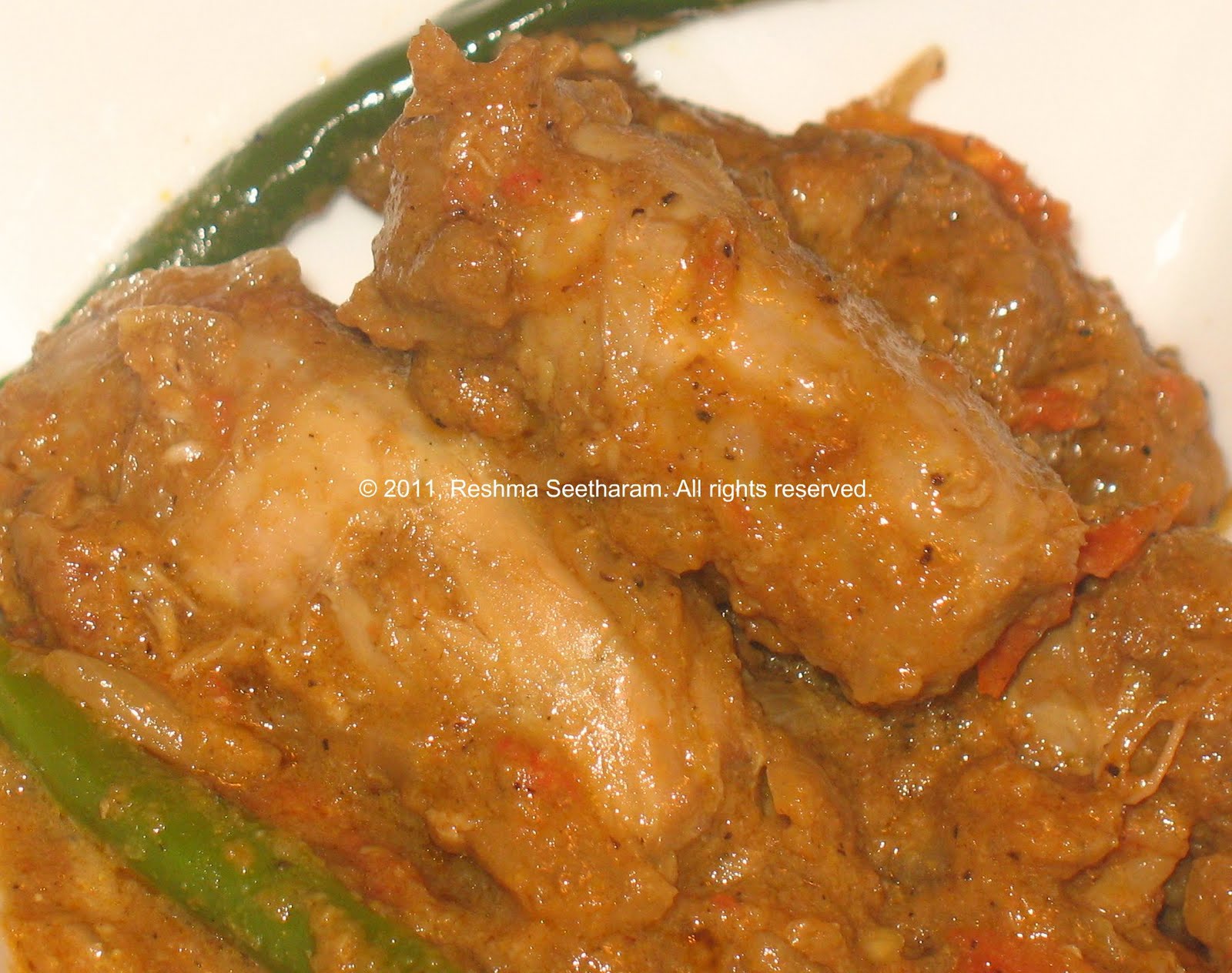 Chicken Necks in Curry