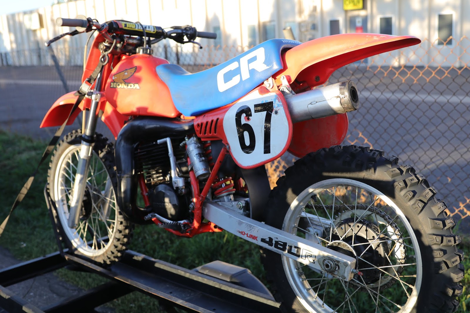 OldMotoDude Honda CR480R spotted at the 2018 Denver Colorado