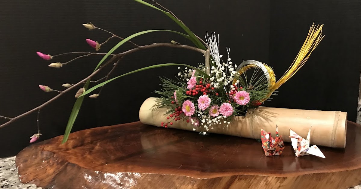 Orchids and Ikebana New Year Arrangement