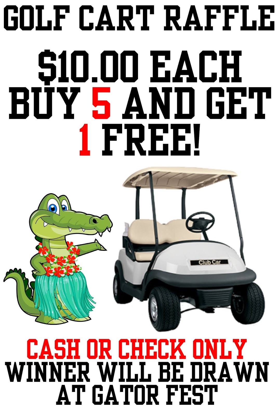 Lake Carolina Elementary Communigator Golf Cart Raffle