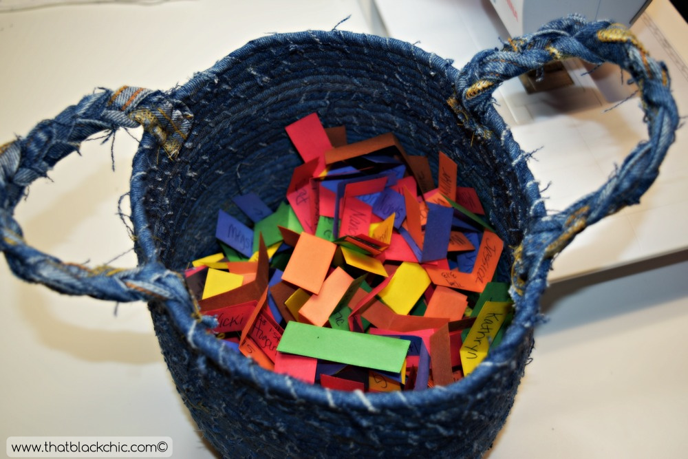 DIY Rope Basket with Recycled Denim [...And the Fabric Mart gift