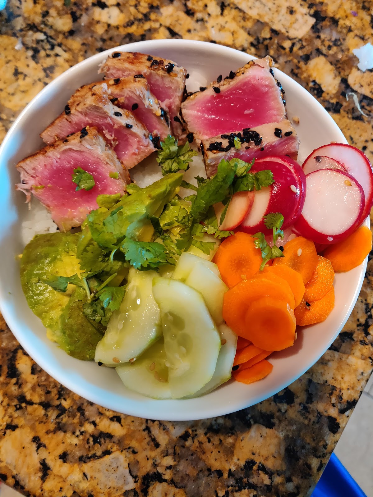 Nick and Alona Kitchen Seared Tuna Ahi Bowls