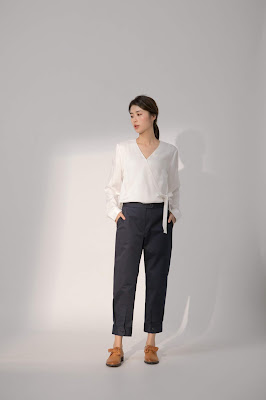小巷日記襯衫褲口造型褲