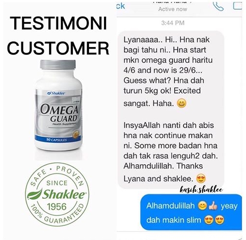 Fungsi omega guard shaklee