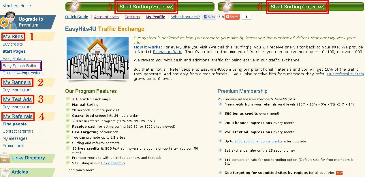 Easyhits4u Penghasil Uang Dan Memperbanyak Kunjungan Di Blog Anda Irwan Sahaja