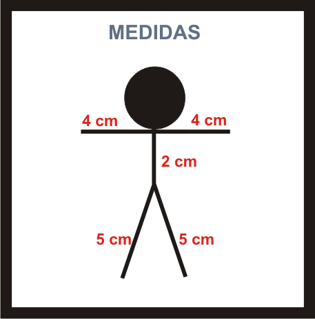 Medidas para h acer la muñeca de alambre