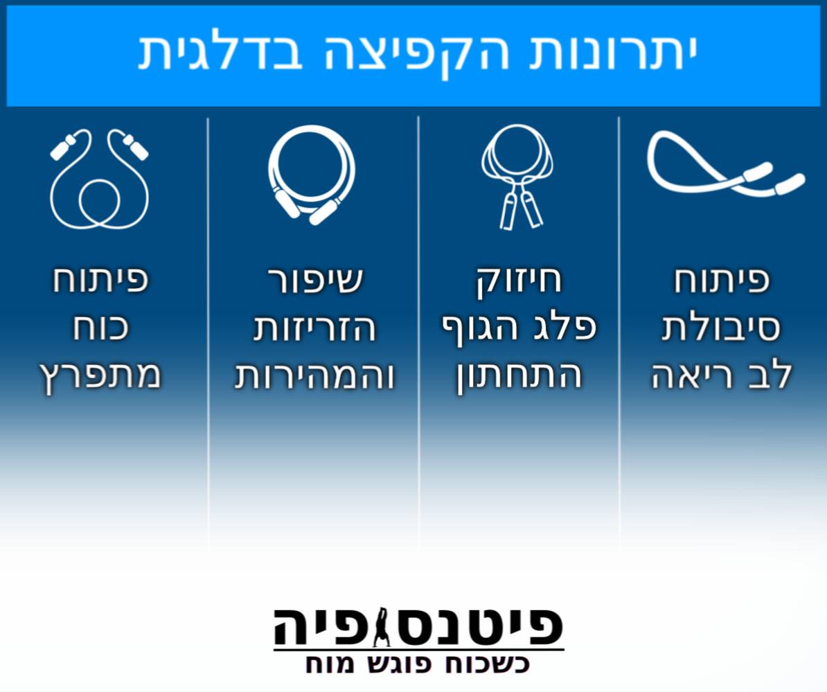 קפיצה בחבל - יתרונות אימון הקפיצה בדלגית.