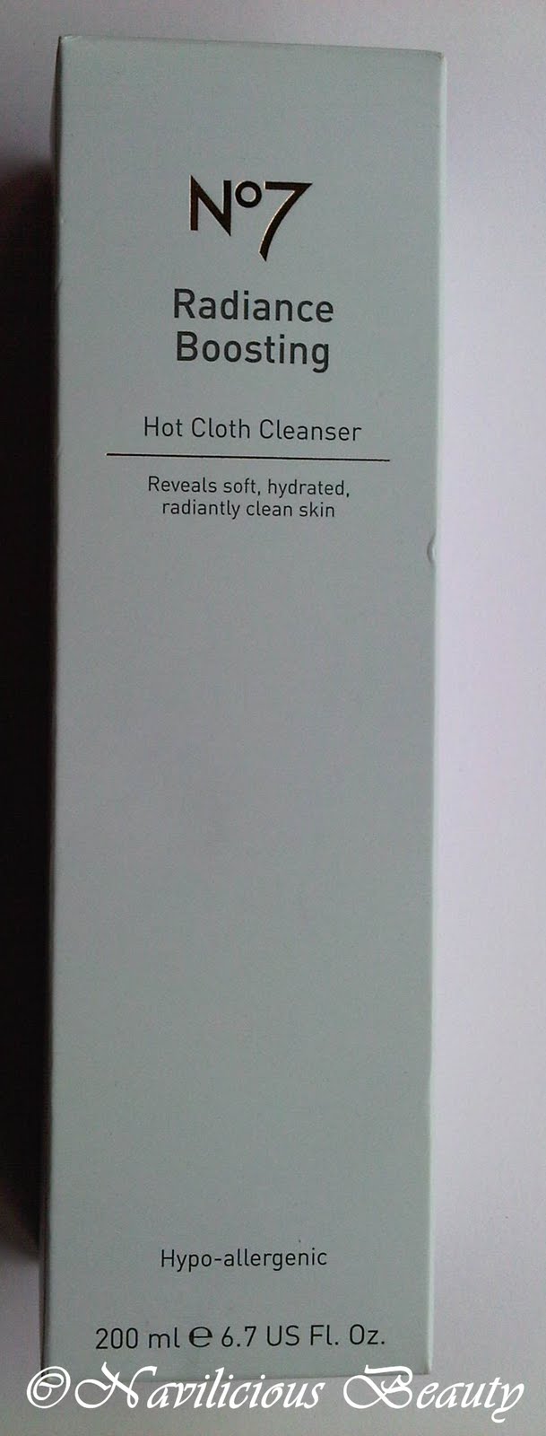 Navilicious Beauty Review No7 Radiance Boosting Hot Cloth Cleanser