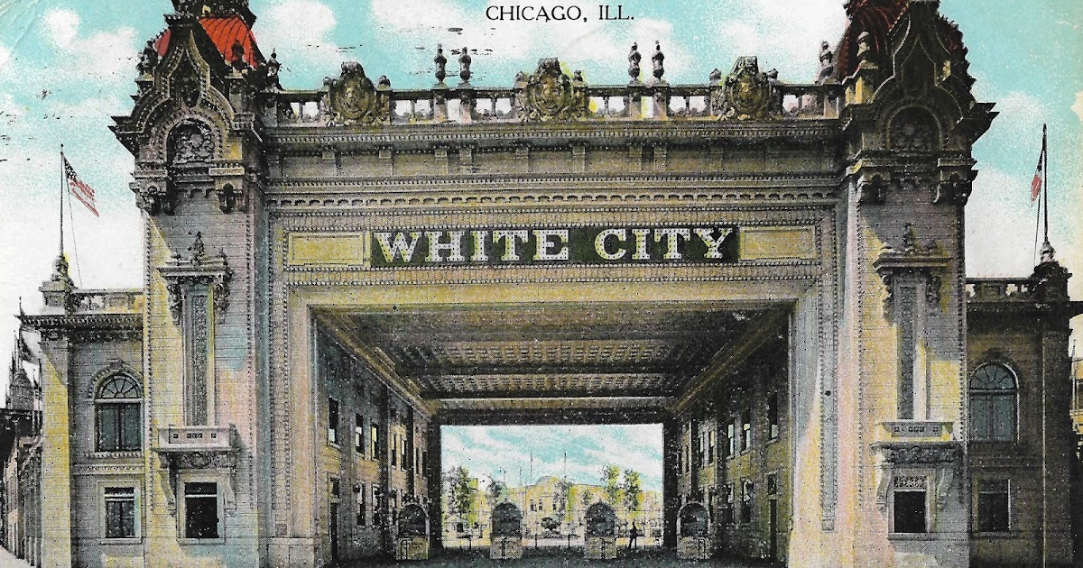 Chicago Examining Vintage Postcards