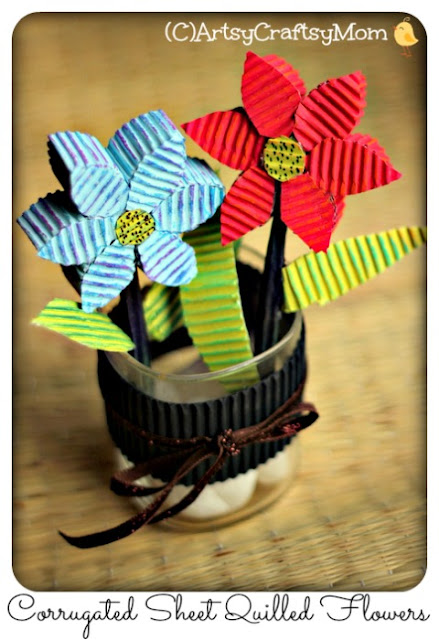 3D Corrugated sheet flower