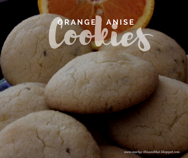 Orange and anise flavour in each bite of these melt in your mouth cookies.
