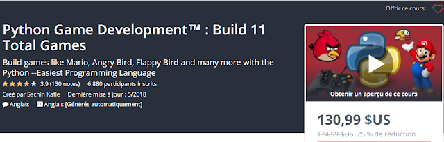 Chia Sẻ Khóa Học Python Game Development™ : Build 11 Total Games