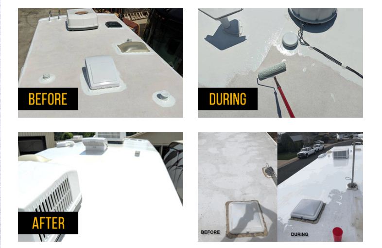 RV Roof Repair Coatings Inexpensive ways to care for, seal, and Repair