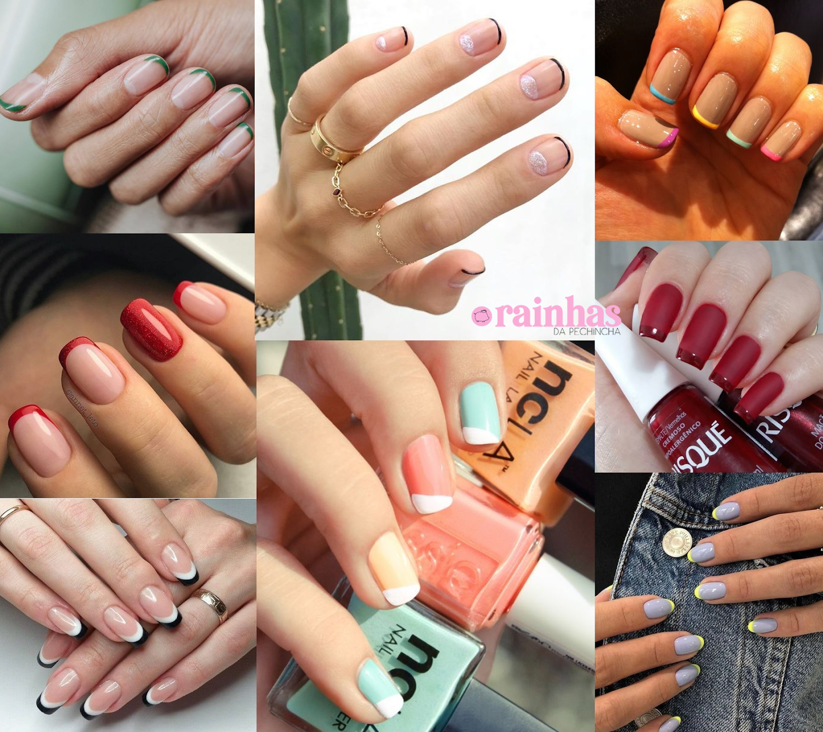 Unhas Francesinha Colorida Rainhas Da Pechincha Resenhas E Dicas Do Mundo Da Beleza Acessivel