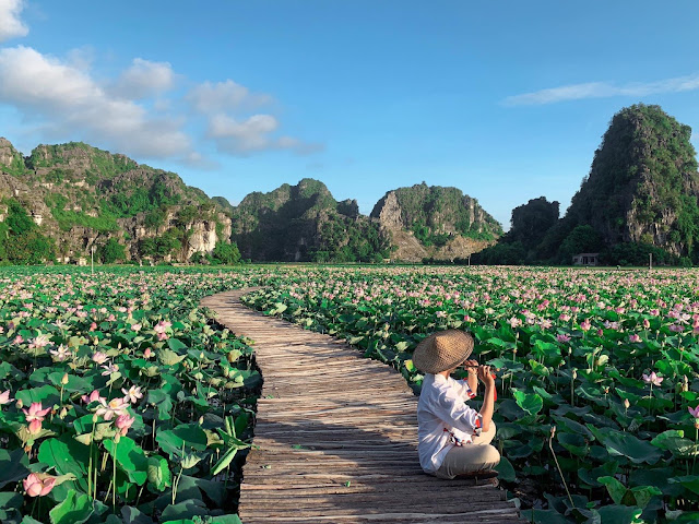 Hồ Sen Nằm Giữa Núi Non Hùng Vĩ Tại Ninh Bình HangMuaNinhBinh01