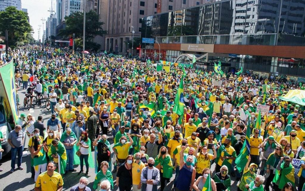 Manifestações pró-Bolsonaro marcam o Dia do Trabalho pelo Brasil