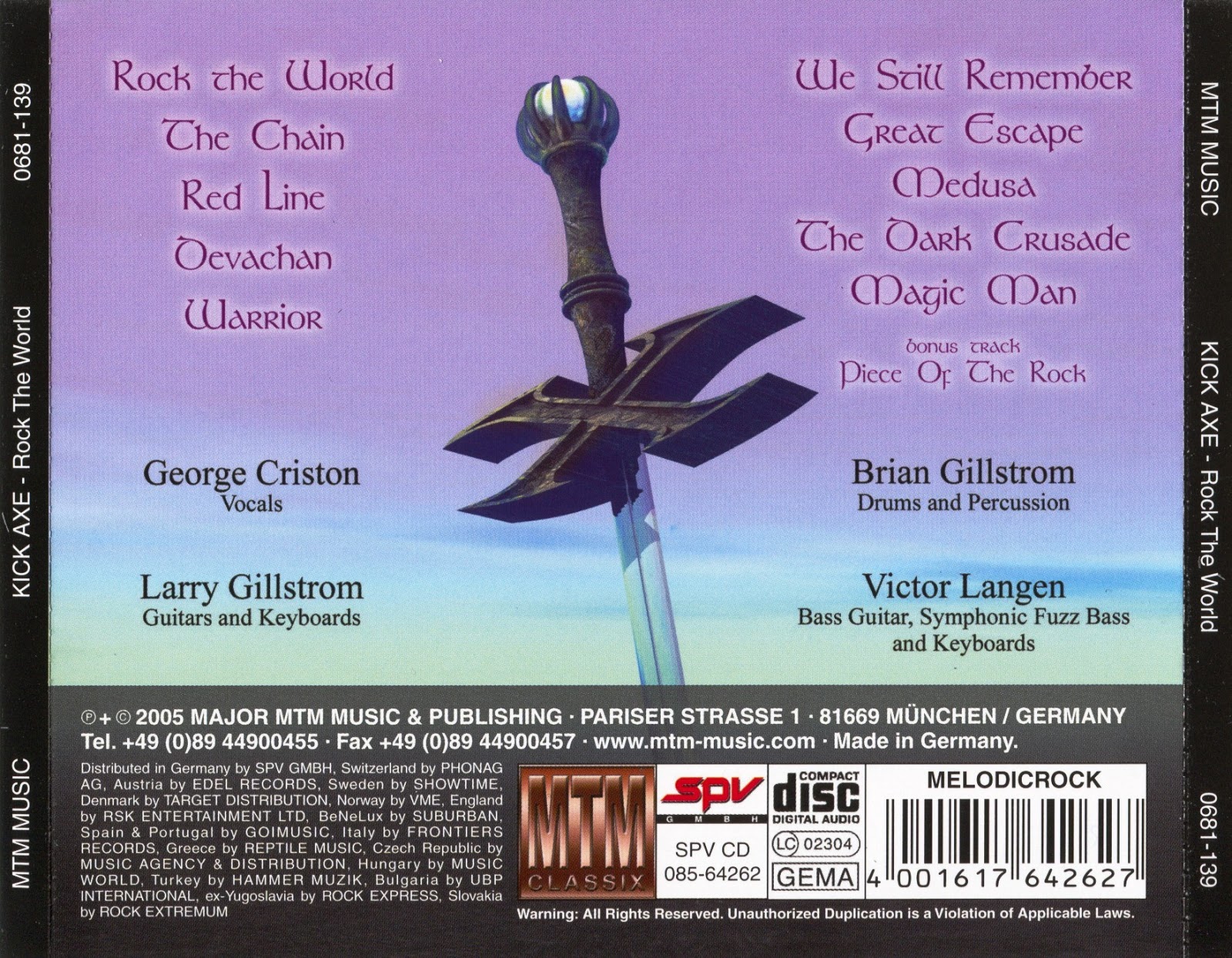 WHERE METAL RULES KICK AXE ROCK THE WORLD (1986)