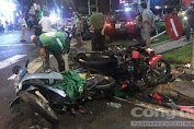 Một phụ nữ lái ô tô tông hàng loạt xe máy ở Sài Gòn, hơn 10 người bị thương