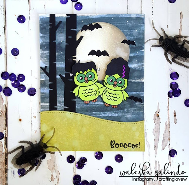 Sunny Studio Stamps: Sunny Saturday Happy Owl-o-ween Card Share by Waleska Galindo