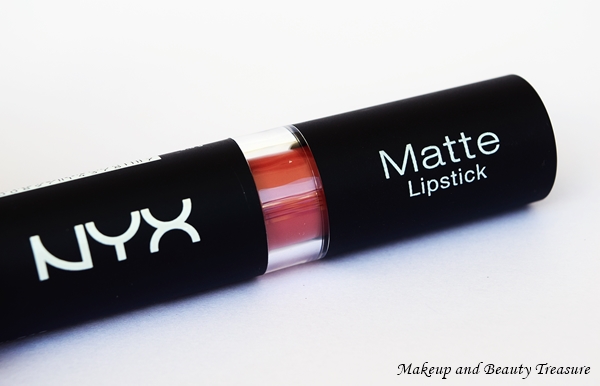 nyx matte lipstick sierra swatch