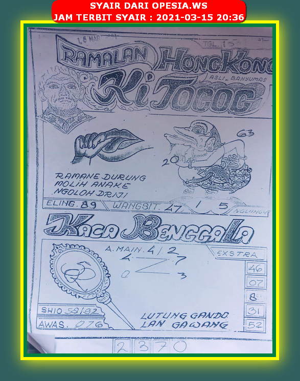 Forum Syair Hongkong 15 Maret 2021 Royal Syair