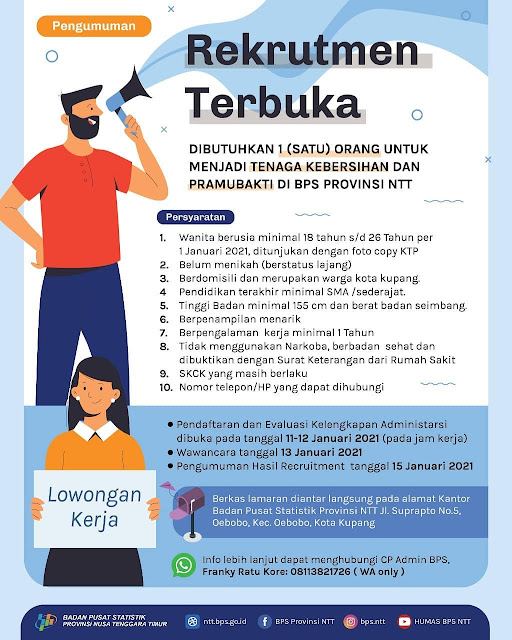 Lowongan Kerja BPS NTT