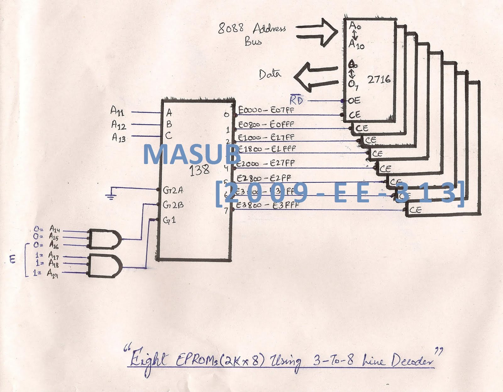 Live With MASUB: Microprocessor & MicroController Assignment - Circuit