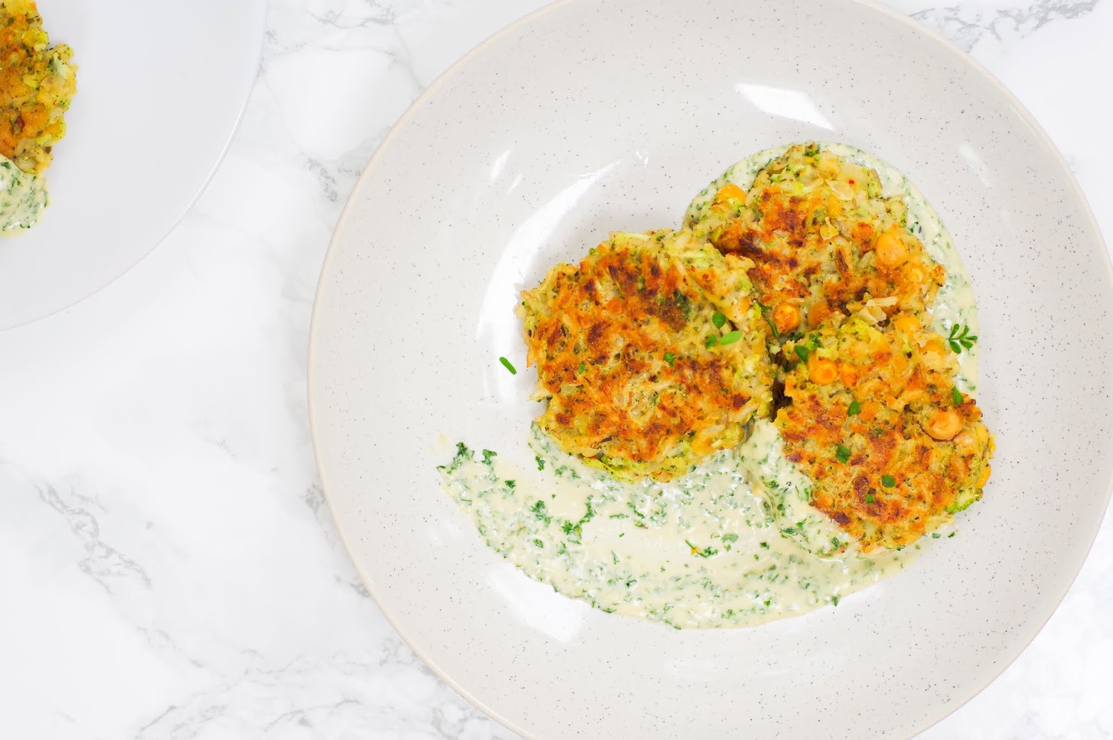 Broccoli & Chickpea Fritters Euphoric Vegan
