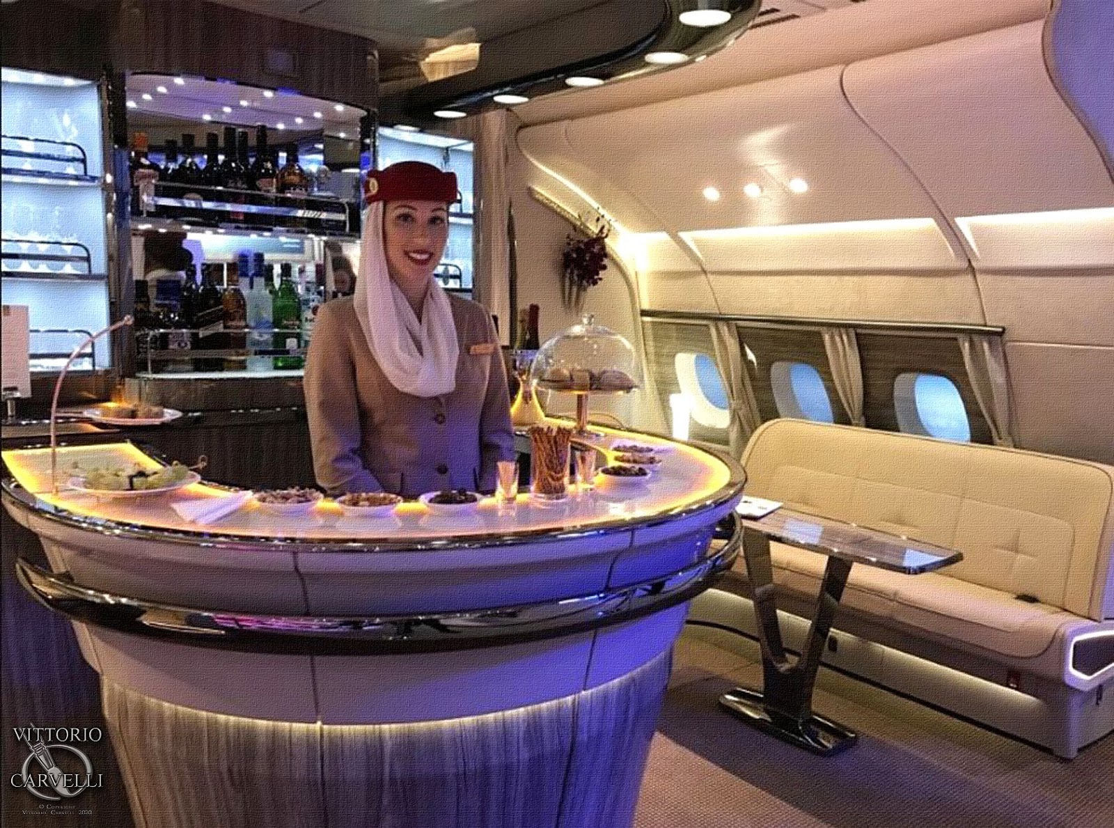 Airbus a380 Emirates первый класс