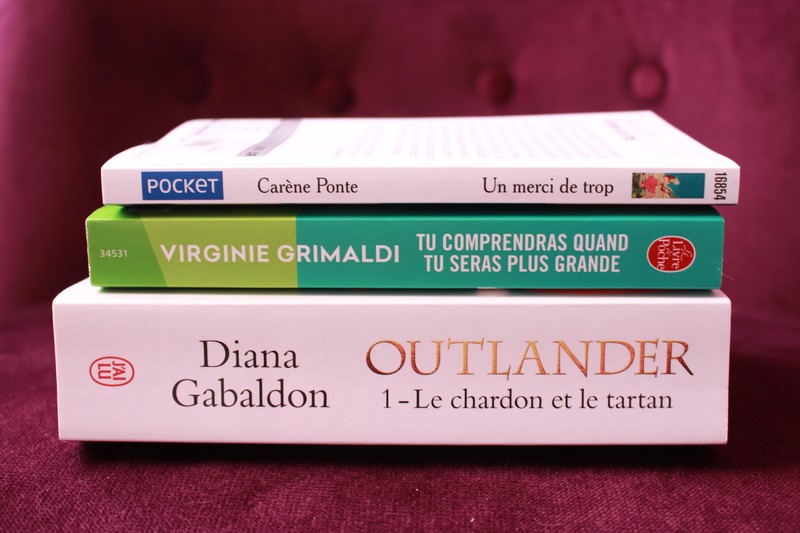Dernières lectures Outlander tome 1, Virginie Grimaldi, Carène Ponte