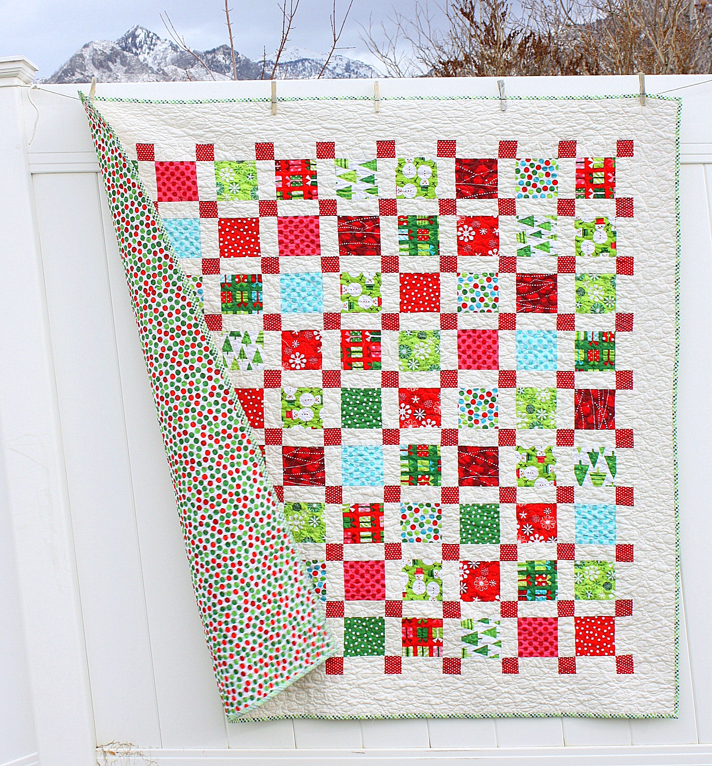Brights Christmas Quilt  Diary of a Quilter  a quilt blog