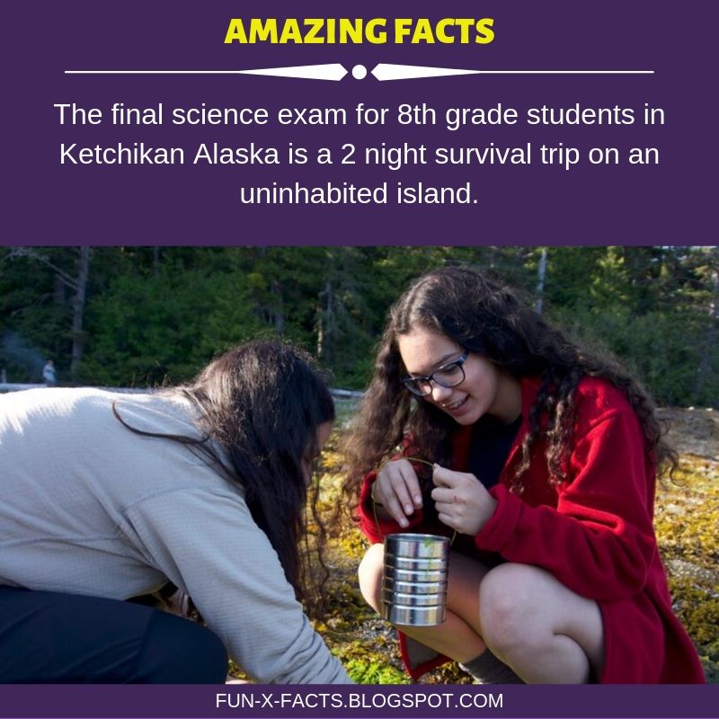 Interesting fact The final science exam for 8th grade students in