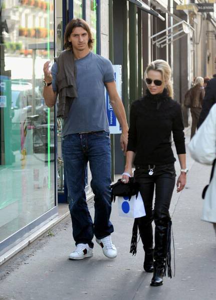 All Football Players: Zlatan Ibrahimovic Wife Helena Seger 2012