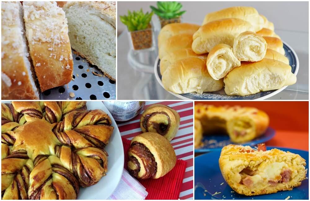 13 receitas de pães caseiros deliciosos
