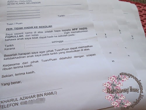 Cara Nak Tulis Surat Tak Hadir Ke Sekolah