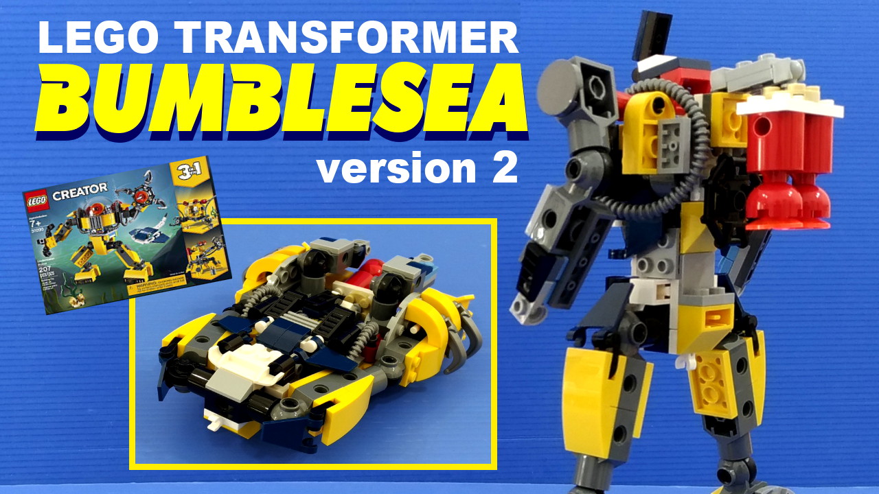 explain typhoon Variety Alanyuppie's LEGO Transformers: LEGO Creator 31090 Underwater Robot  Alternate Design aka BumbleSea v2