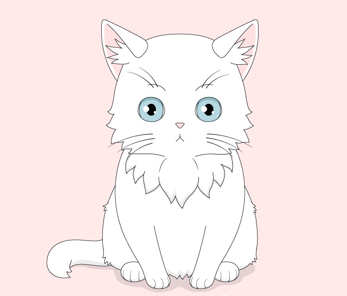 8 Langkah Cara Menggambar Kucing Anime Dengan Mudah - Anidraw