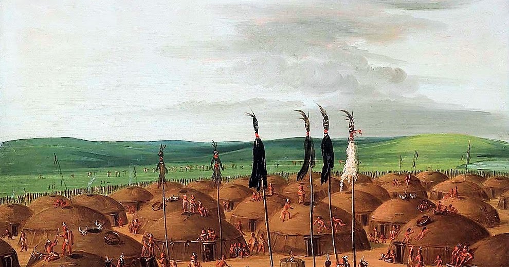 Native Peoples in North America Mandan Village, above St. Louis 1837
