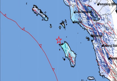 Terkini, Gempa Bumi Magnitudo 5,1 Guncang Nias Utara 