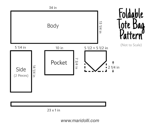 How to Make Eco Friendly Foldable Tote Bag - Maridolli