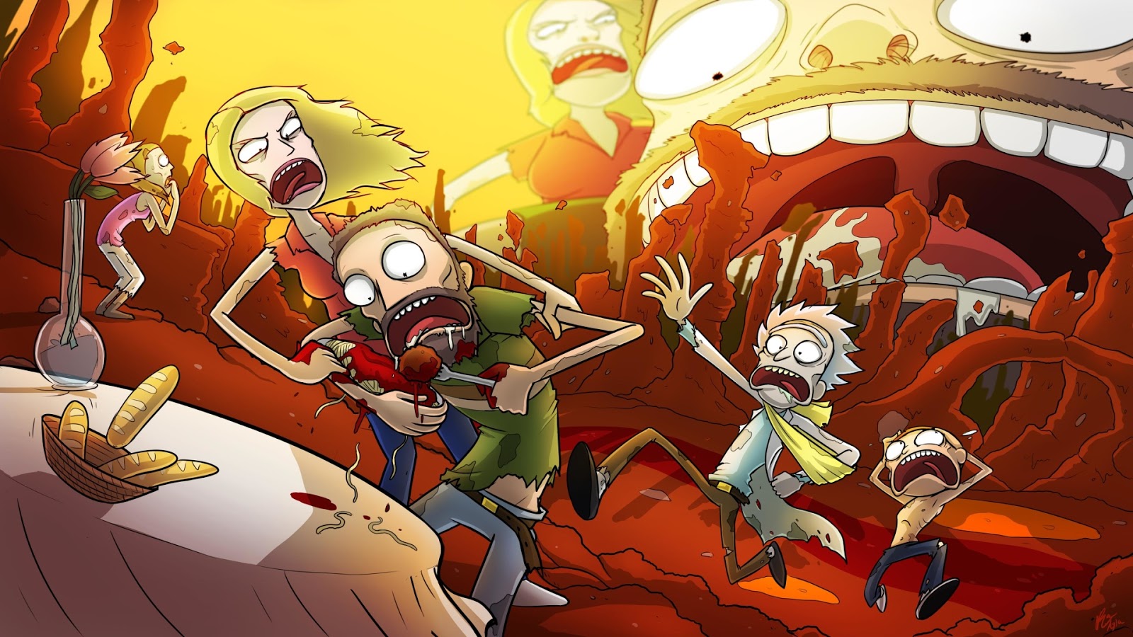 See wallpapers and ringtones from olamaboalkheer at Zedge now  Rick and  morty tattoo Rick and morty drawing Rick and morty poster